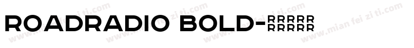 RoadRadio Bold字体转换